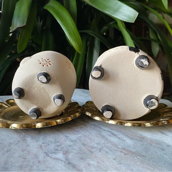 Adorable Set of 2 Fox Planter Pots - Mini Animal Vases - Ceramic Decor - Picture 8 of 11